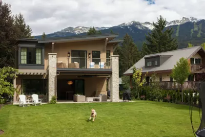 Aerial View of 7249 S Fitzsimmons Road, Whistler, BC