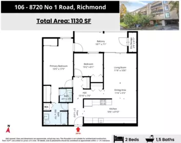 Swimming Pool Photo of 106 8720 No. 1 Road, Richmond, BC