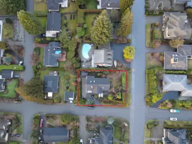 Aerial View of 300 W Balmoral Road, North Vancouver, BC