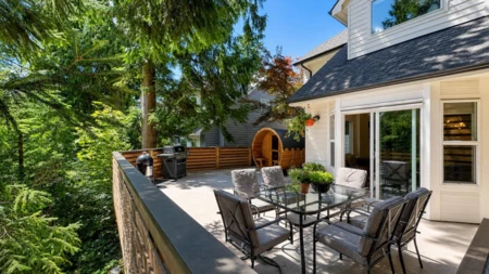 Aerial View of 7 Maude Court, Port Moody, BC