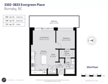 Aerial View of 3302 3833 Evergreen Place, Burnaby, BC