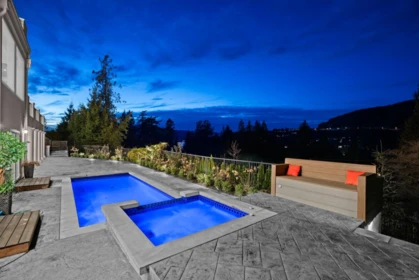 Aerial View of 5417 Greentree Road, West Vancouver, BC