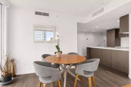 Kitchen Island Photo of 1408 8189 Cambie Street, Vancouver, BC
