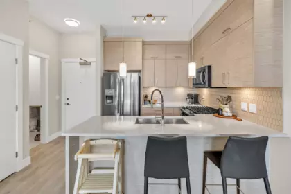 Kitchen Island Photo of 408 2120 Gladwin Road, Abbotsford, BC