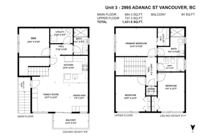 Laundry Room Photo of 3 2995 Adanac Street, Vancouver, BC