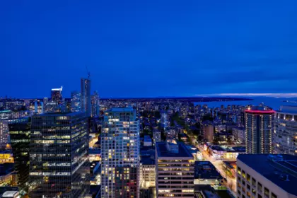 Aerial View of 4102 1151 W Georgia Street, Vancouver, BC