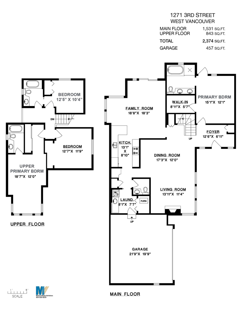 Primary Bathroom Photo of 1271 3rd Street, West Vancouver, BC