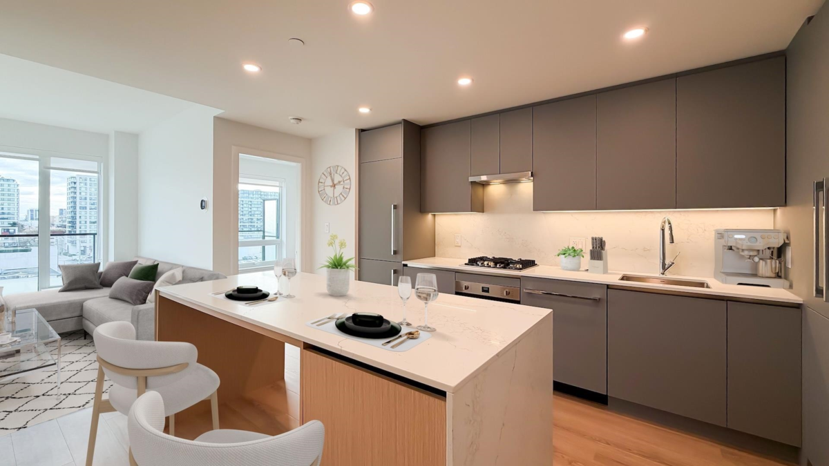 Exterior Rear Photo of 708 7977 Lansdowne Road, Richmond, BC