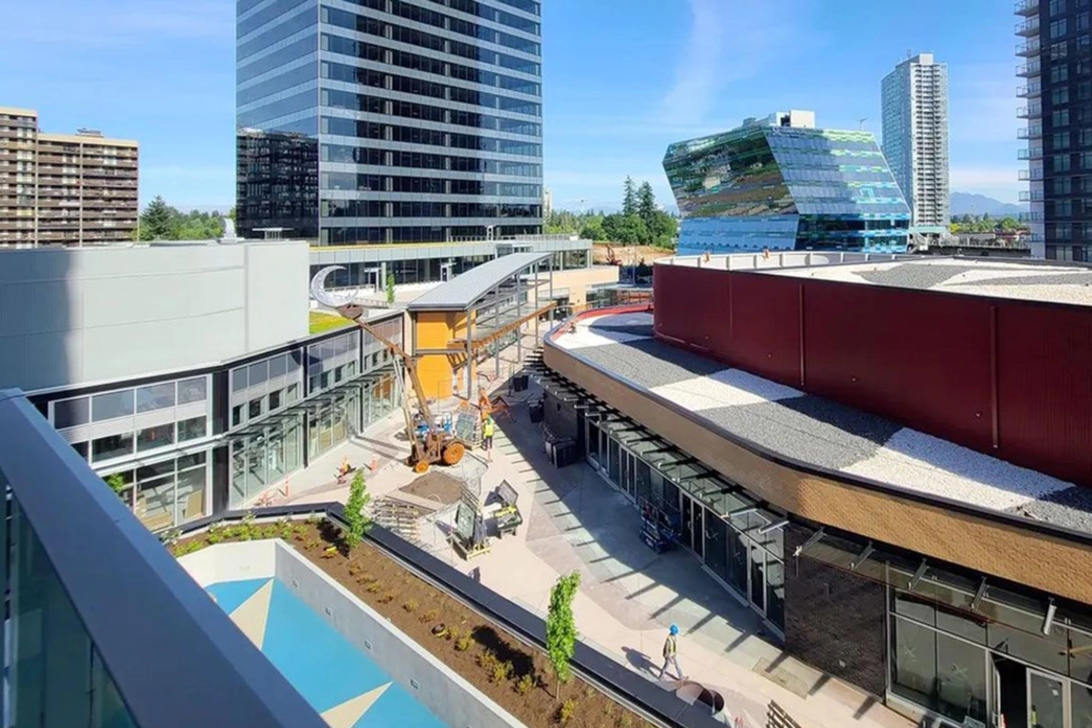 Aerial View of 3303 13745 George Junction, Surrey, BC