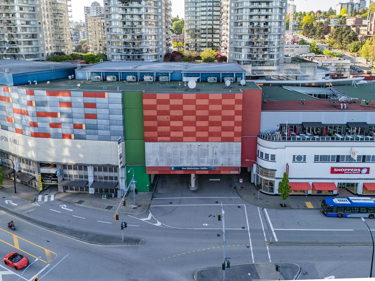Aerial View of 1609 823 Carnarvon Street, New Westminster, BC