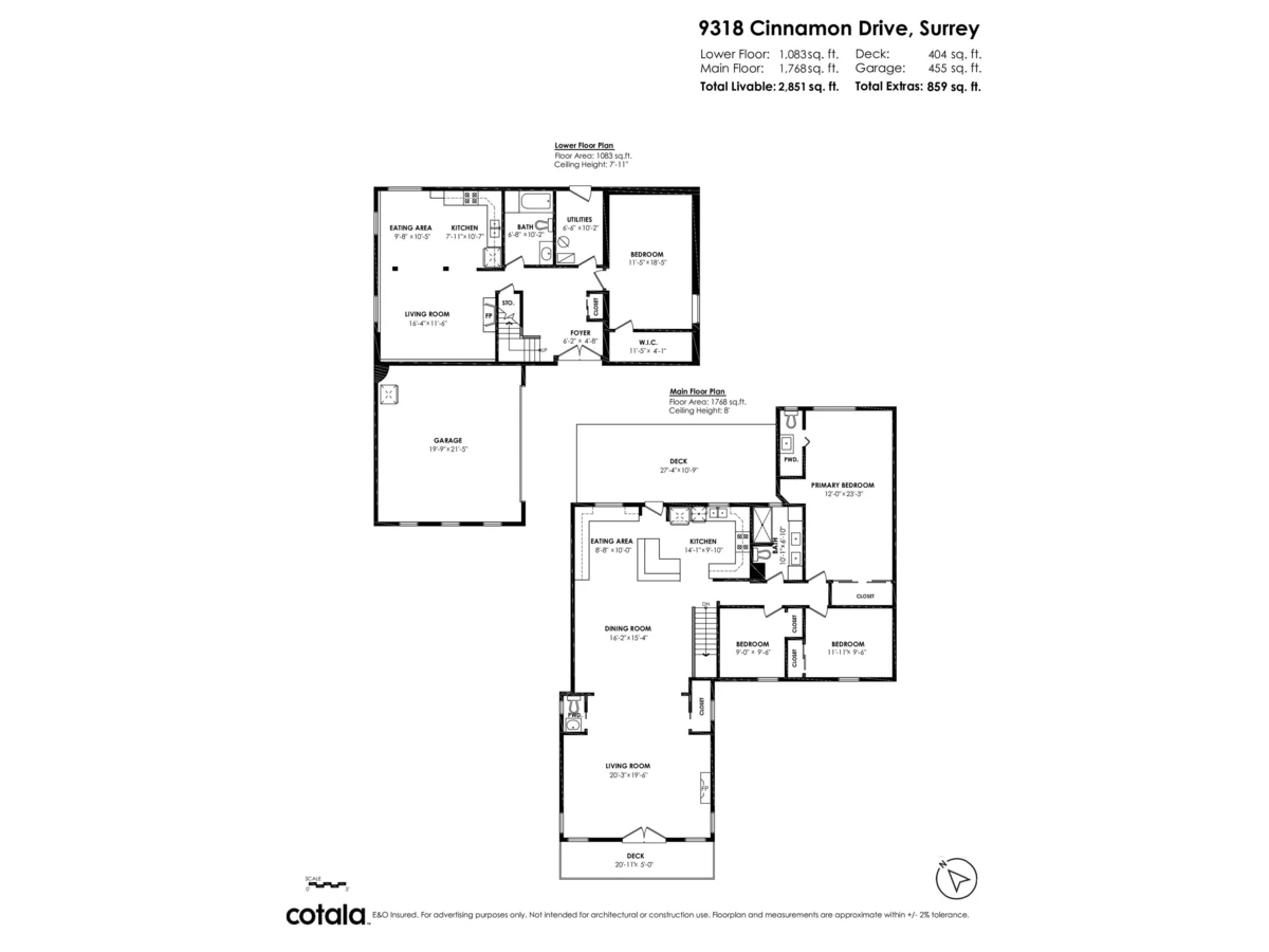 Exterior Rear Photo of 9318 Cinnamon Drive, Surrey, BC