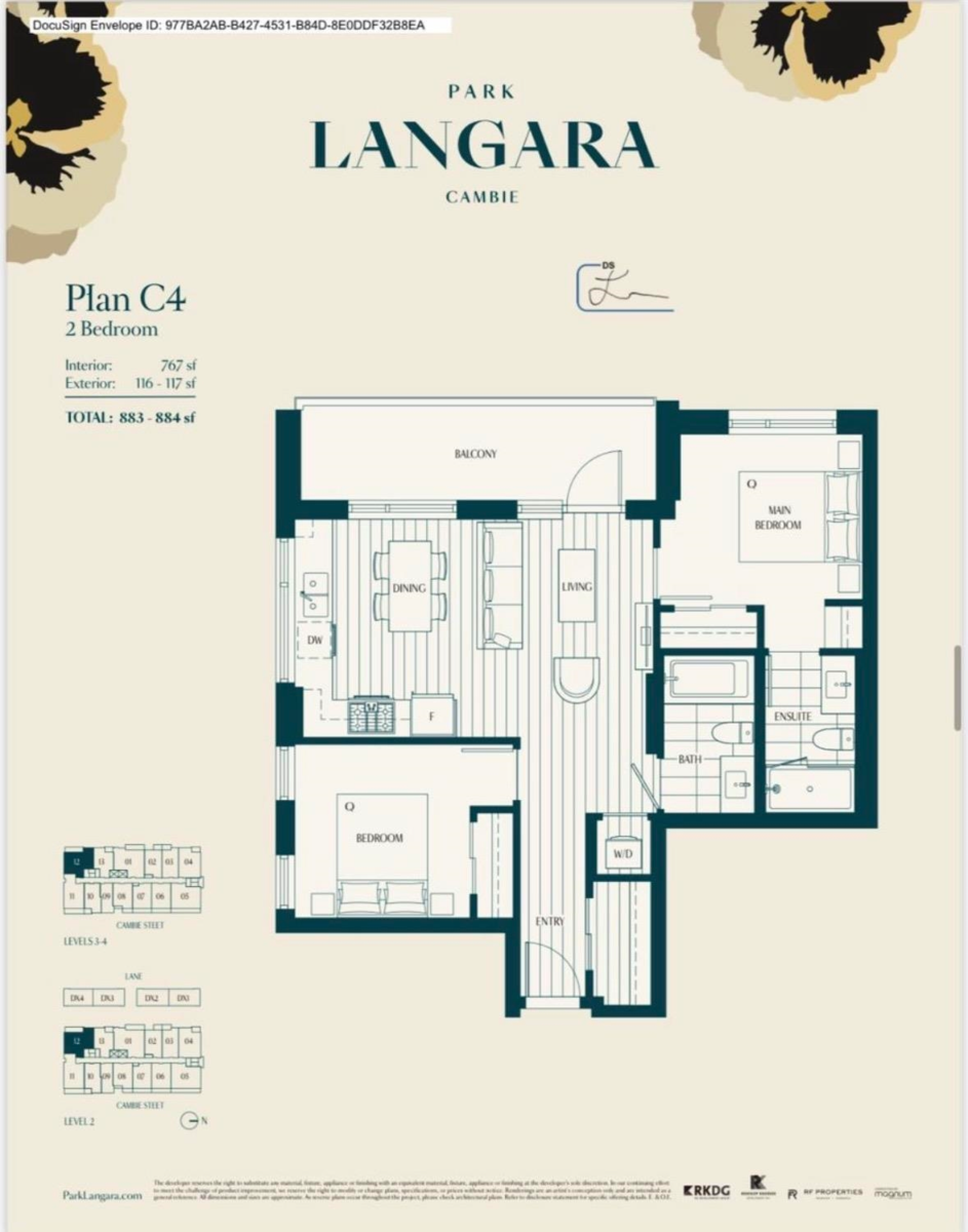 Entry Foyer Photo of 312 6859 Cambie Street, Vancouver, BC