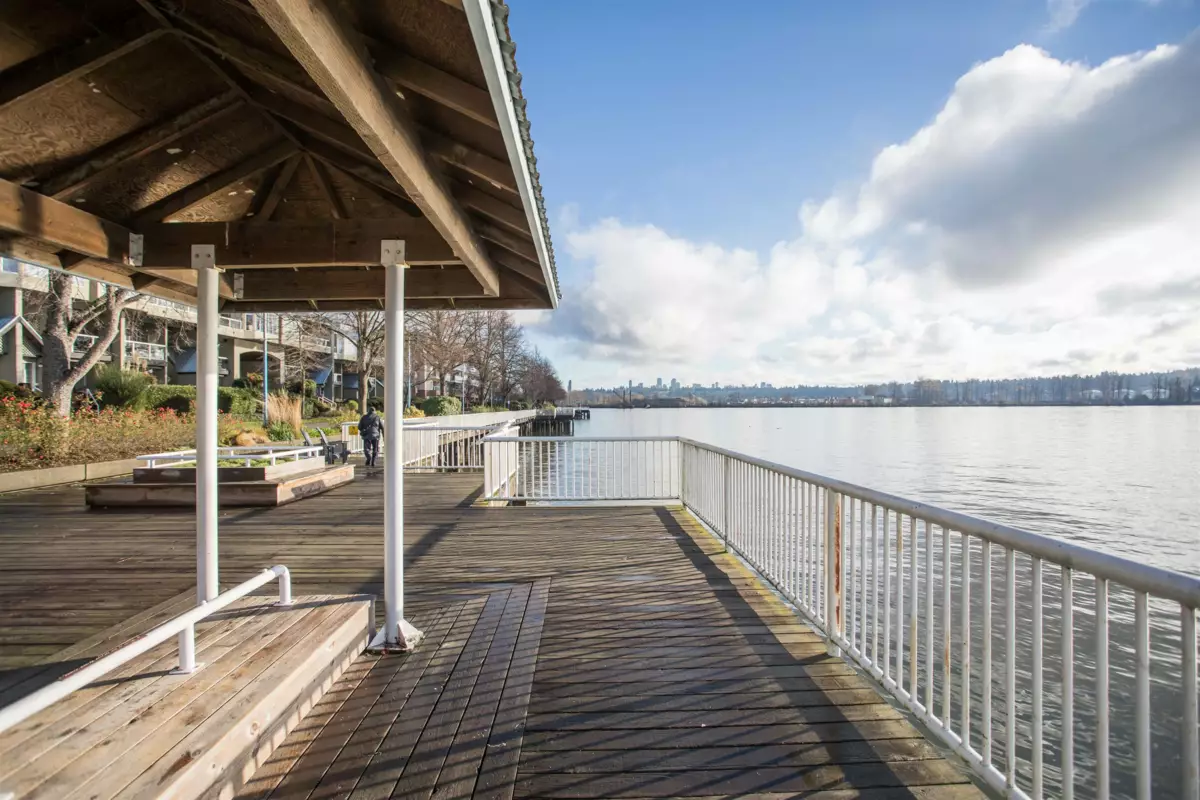 Aerial View of 1003 1185 Quayside Drive, New Westminster, BC