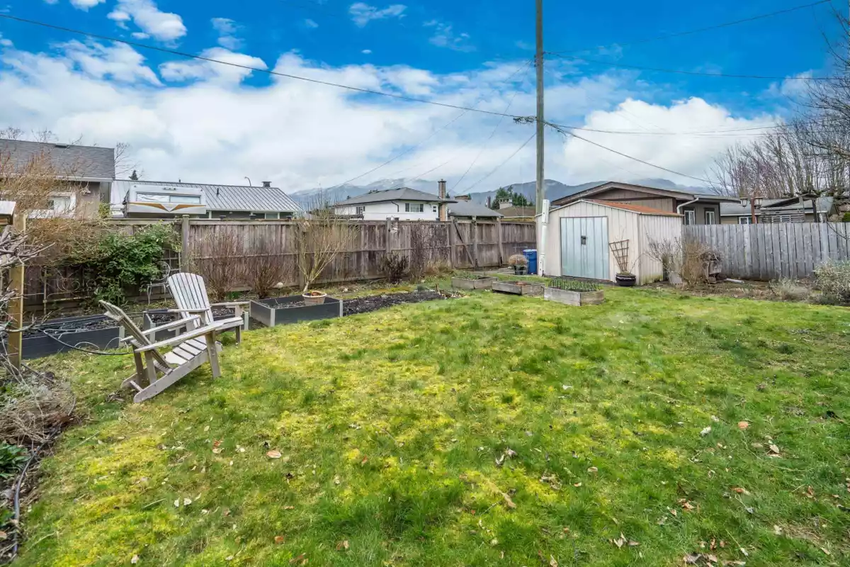 Aerial View of 9727 Hazel Street, Chilliwack, BC