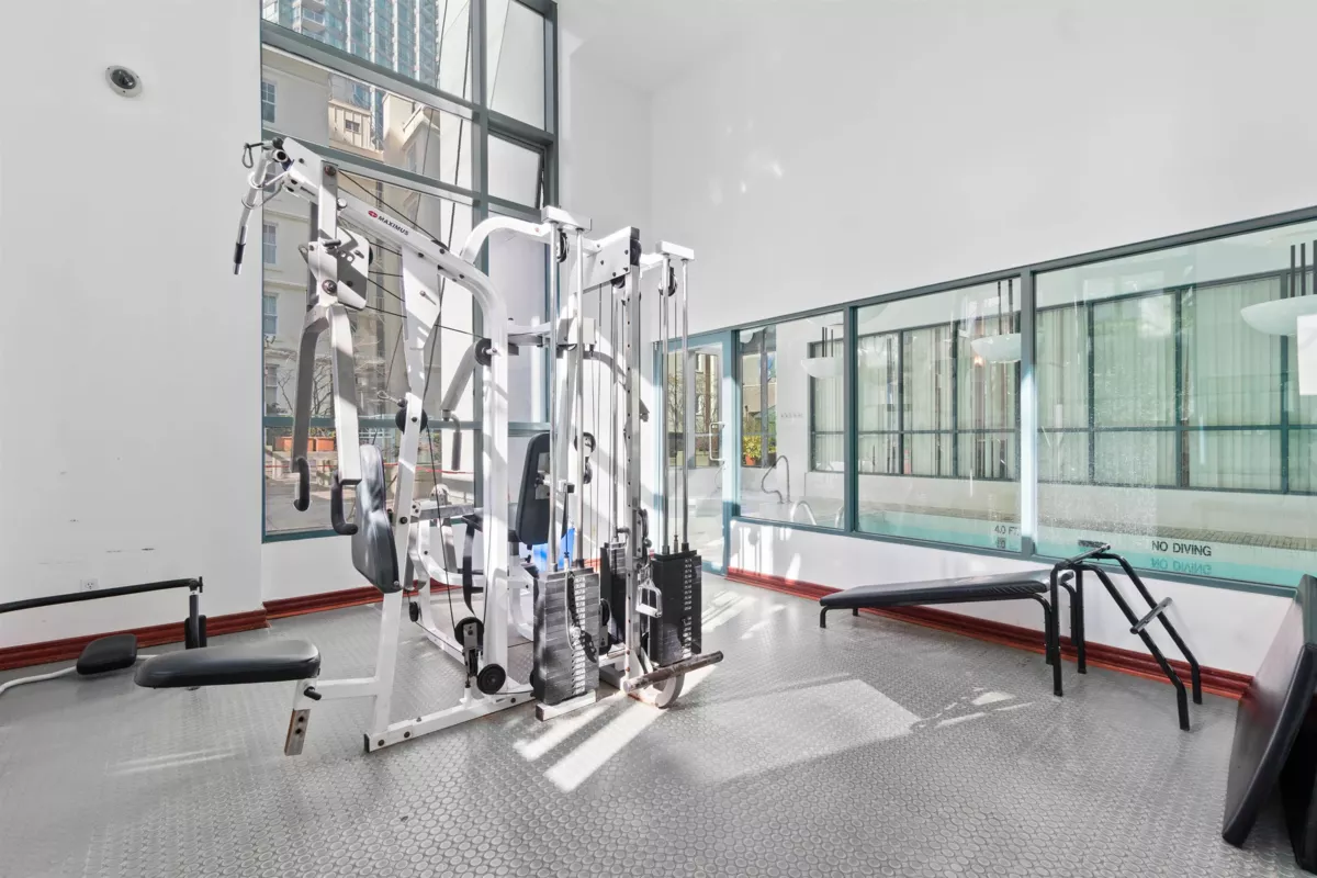 Fitness Center Photo Near 203 1238 Melville Street, Vancouver, BC