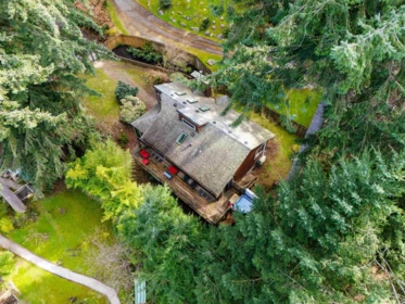 Aerial View of 576 Cowan Road, Bowen Island, BC
