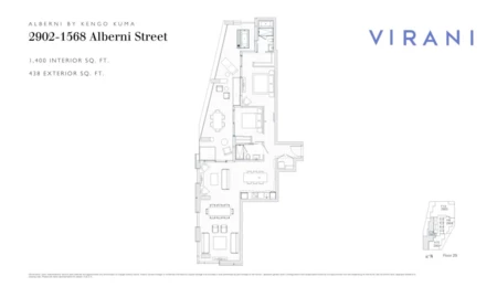 Basement Recreation Room Photo of 2902 1568 Alberni Street, Vancouver, BC