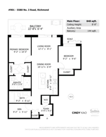 Outdoor Patio Photo of 901 5580 No. 3 Road, Richmond, BC