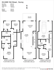 Aerial View of 39 2469 164 Street, Surrey, BC