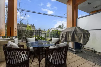 Outdoor Deck Photo of 102 14022 North Bluff Road, White Rock, BC