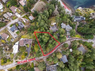 Exterior Rear Photo of Lot A Skyline Drive, Gibsons, BC