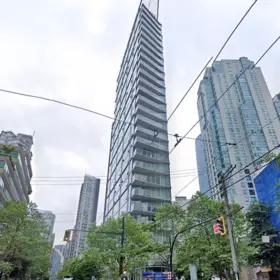 Aerial View of 502 1277 Melville Street, Vancouver, BC