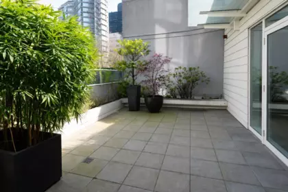 Backyard Photo of 502 1277 Melville Street, Vancouver, BC