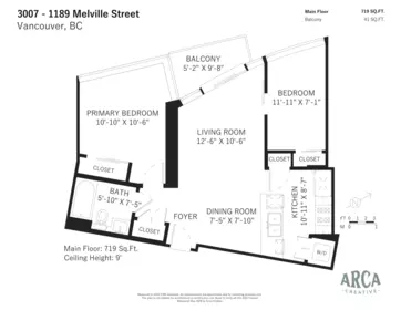 Loft / Bonus Room Photo of 3007 1189 Melville Street, Vancouver, BC