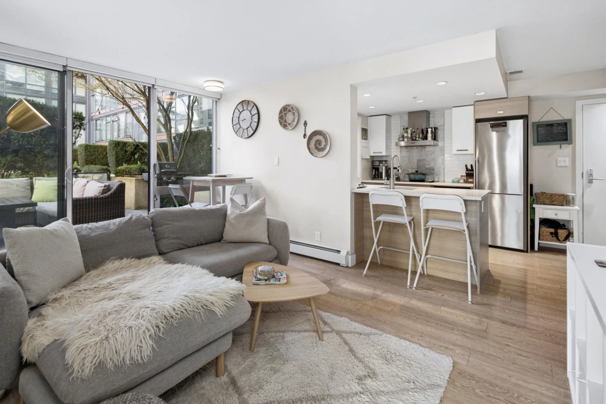 Living Room Photo of 220 1783 Manitoba Street, Vancouver, BC