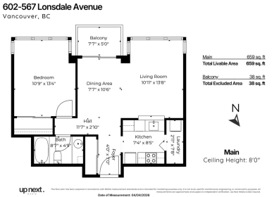 Outdoor Patio Photo of 602 567 Lonsdale Avenue, North Vancouver, BC