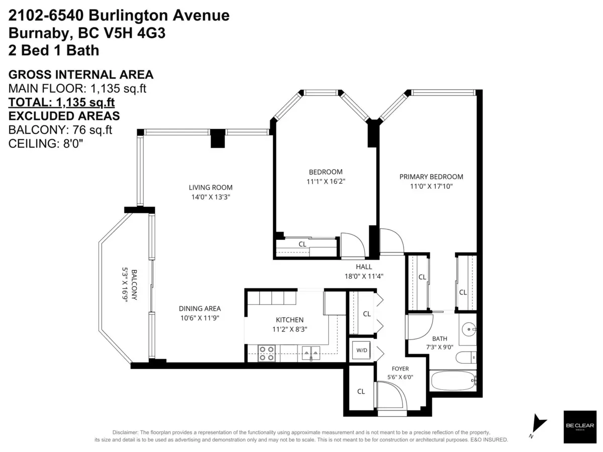 Exterior Rear Photo of 2102 6540 Burlington Avenue, Burnaby, BC