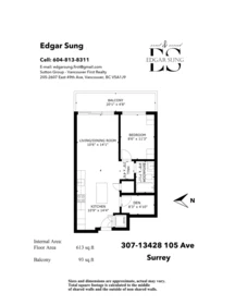 Aerial View of 307 13428 105 Avenue, Surrey, BC