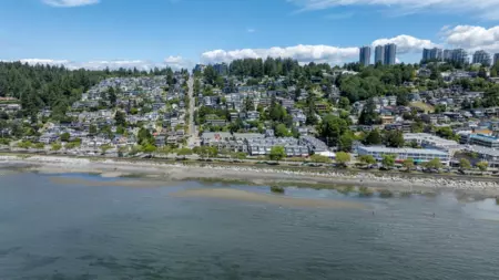 Aerial View of 203 1150 Oxford Street, White Rock, BC