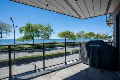 Basement Recreation Room Photo of 203 1150 Oxford Street, White Rock, BC