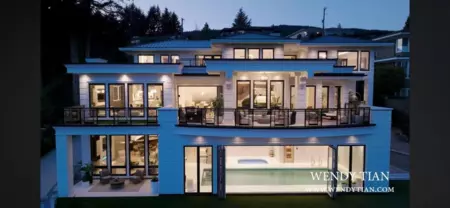 Aerial View of 835 Farmleigh Road, West Vancouver, BC