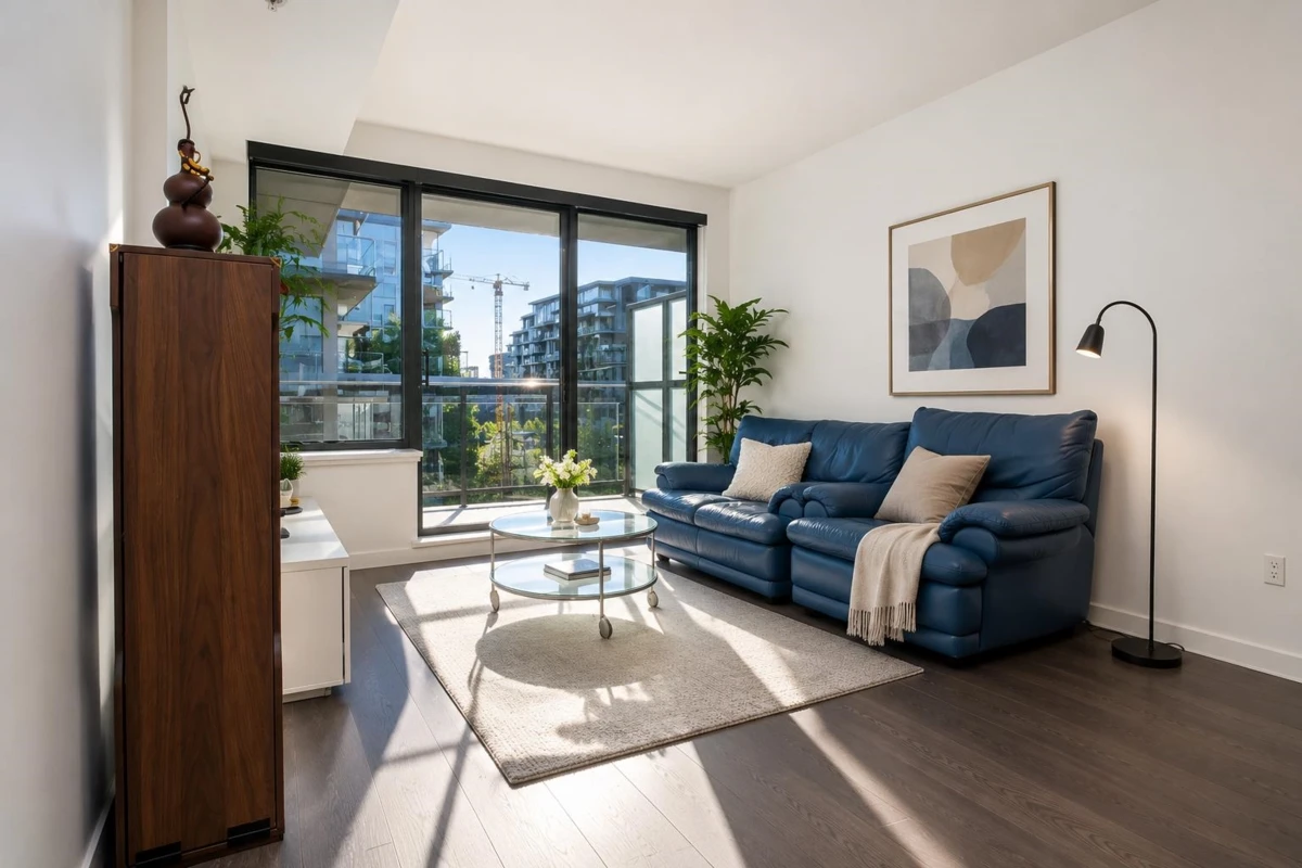Living Room Photo of 901 3233 Ketcheson Road, Richmond, BC