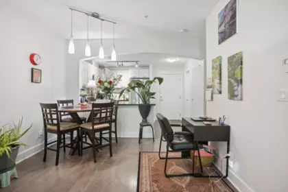 Dining Area Photo of 107 7478 Byrnepark Walk, Burnaby, BC