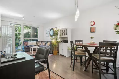 Kitchen Island Photo of 107 7478 Byrnepark Walk, Burnaby, BC
