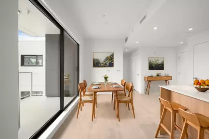 Dining Area Photo of 408 4928 Quebec Street, Vancouver, BC