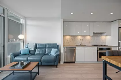 Kitchen Island Photo of 1306 3581 E Kent Avenue North Avenue, Vancouver, BC