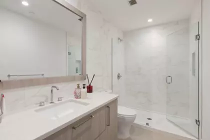Powder Room Photo of 203 747 E 3rd Street, North Vancouver, BC
