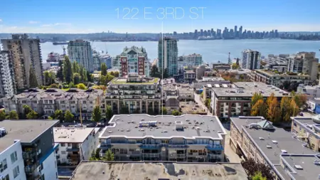 Outdoor Deck Photo of 409 122 E 3rd Street, North Vancouver, BC