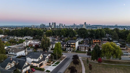 Aerial View of 1 3940 Eton Street, Burnaby, BC
