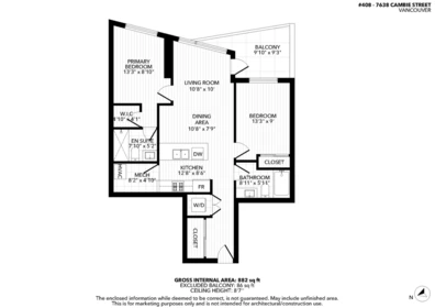 Laundry Room Photo of 408 7638 Cambie Street, Vancouver, BC