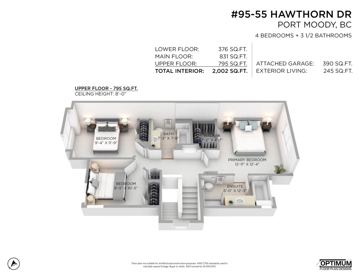 Aerial View of 95 55 Hawthorn Drive, Port Moody, BC