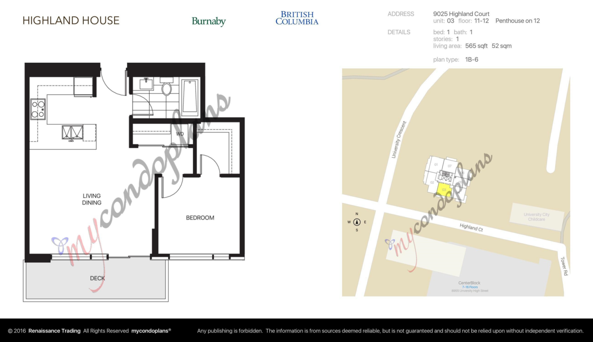 Primary Bedroom Photo of 1103 9025 Highland Court, Burnaby, BC