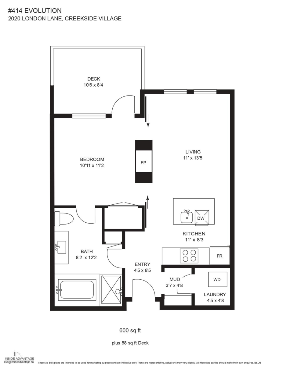 Hallway Photo of 414A 2020 London Lane, Whistler, BC