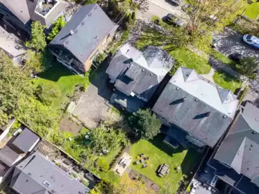 Aerial View of 2325 W 8th Avenue, Vancouver, BC