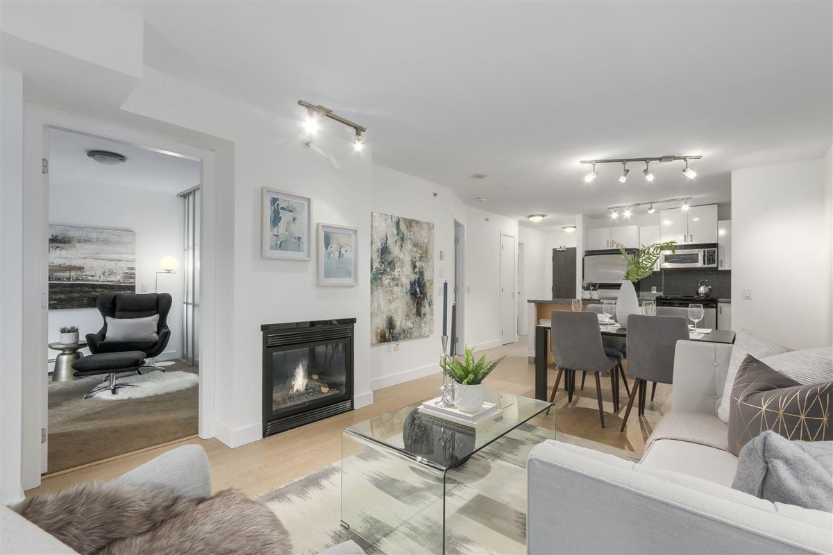 Living Room Photo of 104 175 W 1st Street, North Vancouver, BC