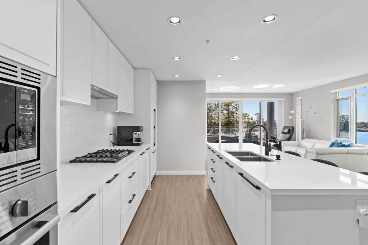 Living Room Photo of 508 3198 Riverwalk Avenue, Vancouver, BC